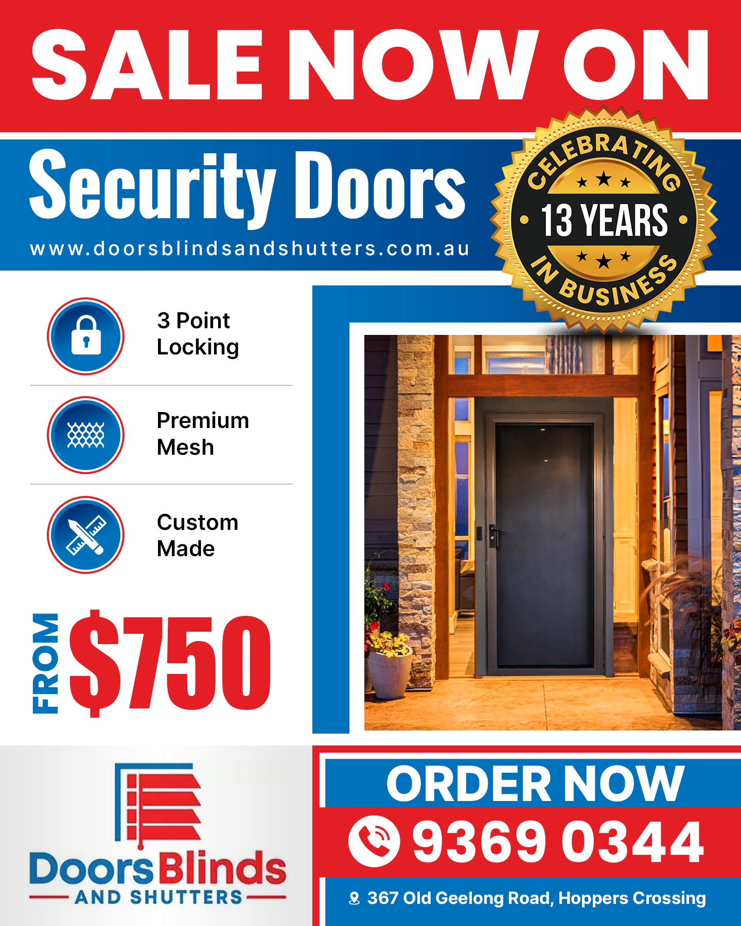 Graphic Design by SAI DESIGNS for Doors Blinds & Shutters | Design #37049871