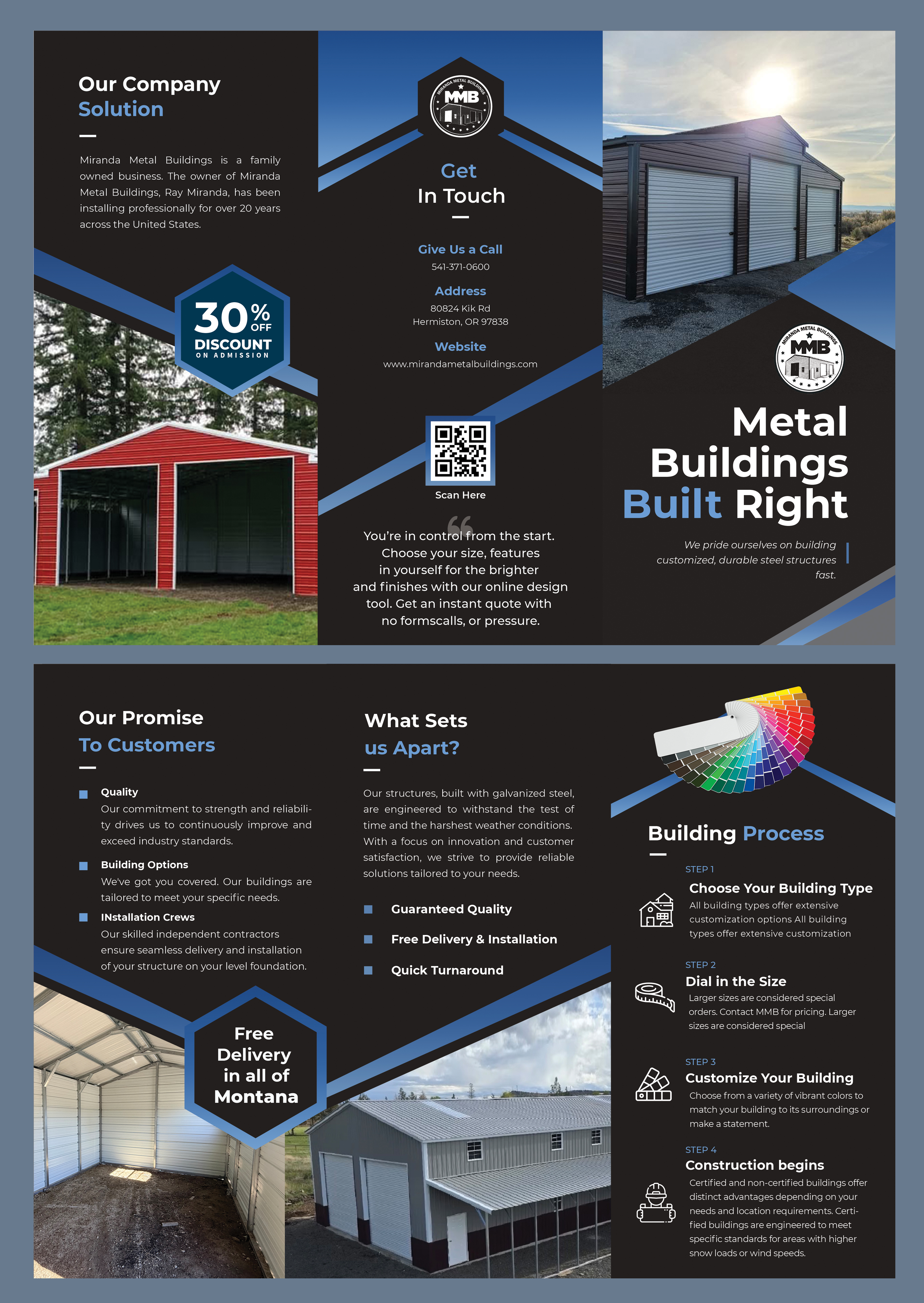 Diseño de Brochure por Osama Soliman para Big Sky Sheds LLC | Diseño #37036133