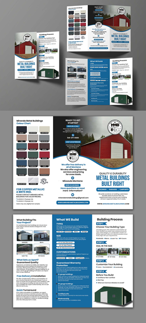 Diseño de Brochure por debdesign para Big Sky Sheds LLC | Diseño: #37038177