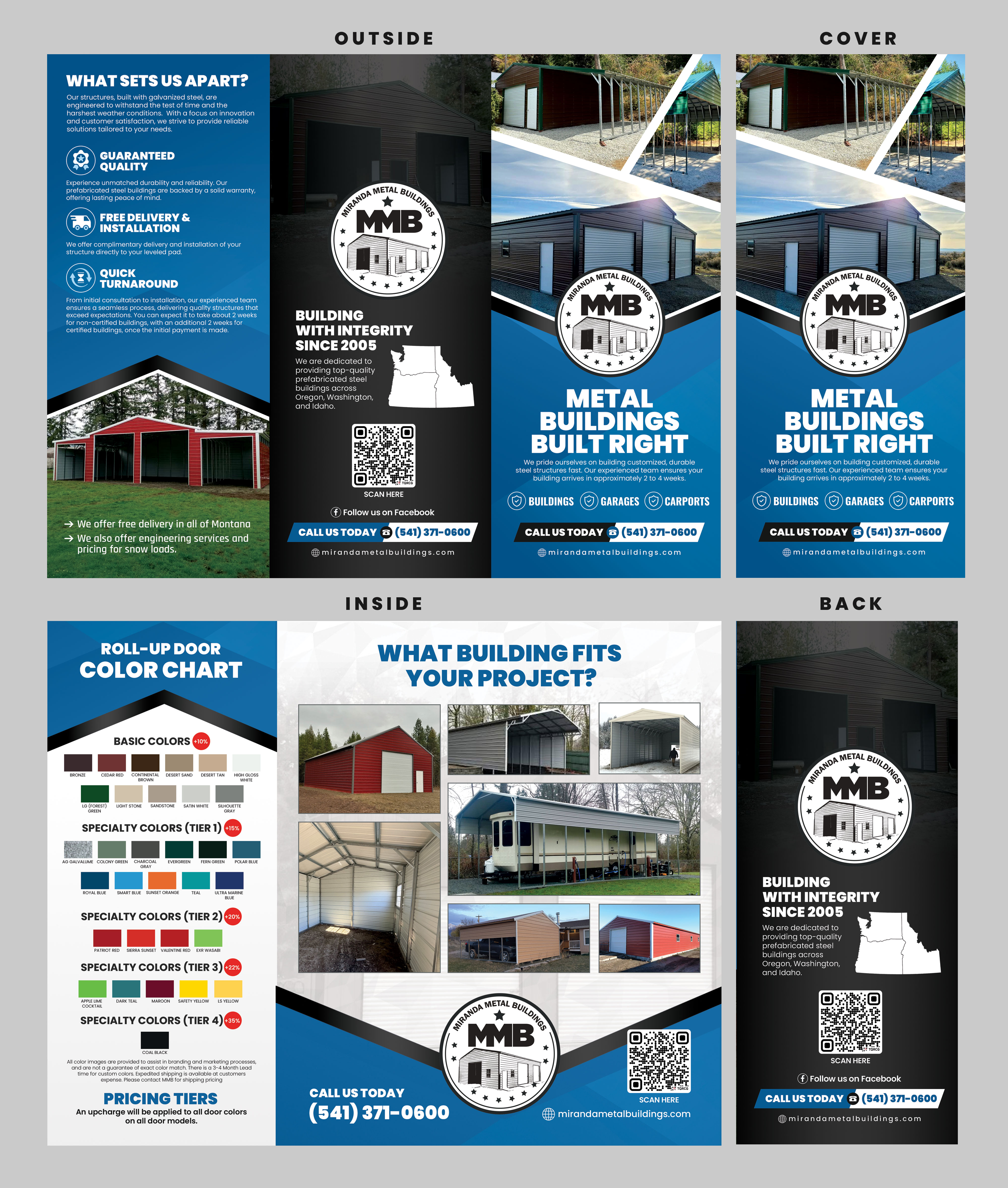 Diseño de Brochure por Stan$oul para Big Sky Sheds LLC | Diseño #37037351