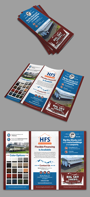 Diseño de Brochure por SAI DESIGNS para Big Sky Sheds LLC | Diseño: #37037939