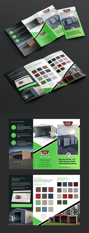 Diseño de Brochure por SWASTIK para Big Sky Sheds LLC | Diseño: #37039190