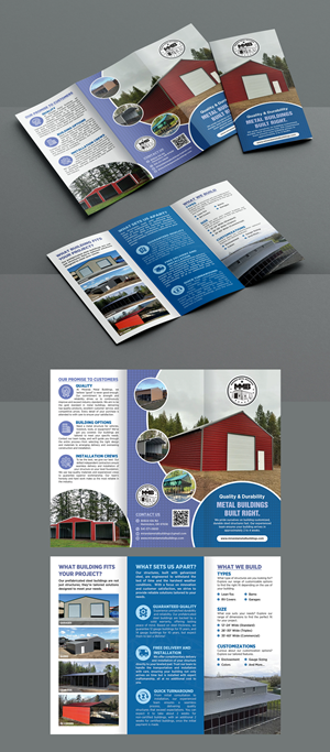 Diseño de Brochure por GraphicsGuru para Big Sky Sheds LLC | Diseño: #37038129