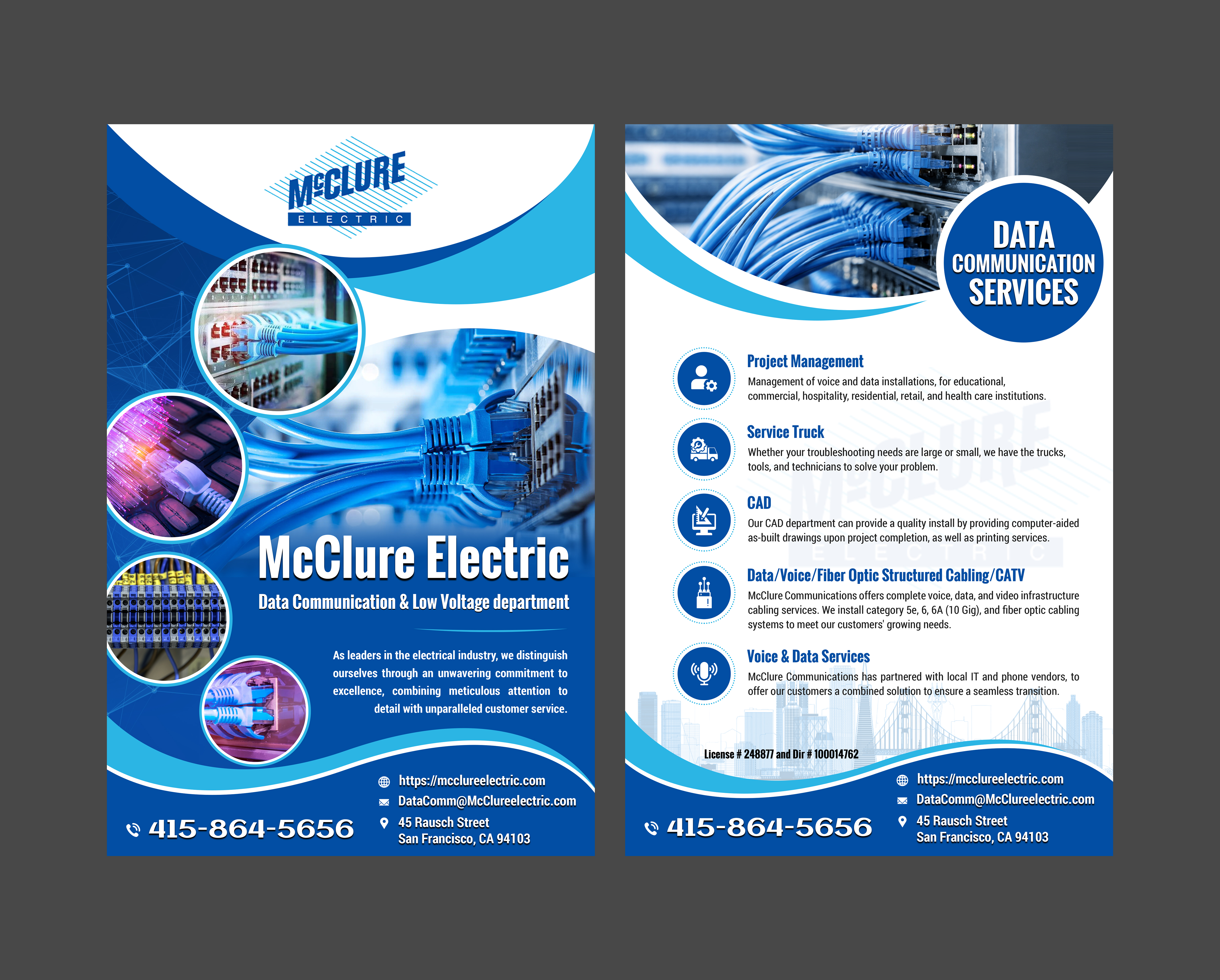 Flyer Design by Creations Box 2015 for McClure Electric  | Design: #37050671