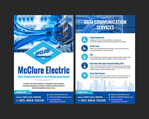 Design de Flyer par Creations Box 2015 pour McClure Electric  | Design : #37050782
