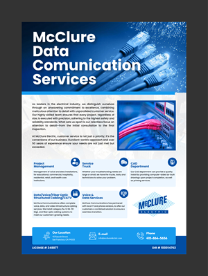 Flyer Design by 3Guys for McClure Electric  | Design: #37057191