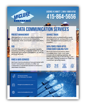 Flyer Design by 3Guys for McClure Electric  | Design: #37057248