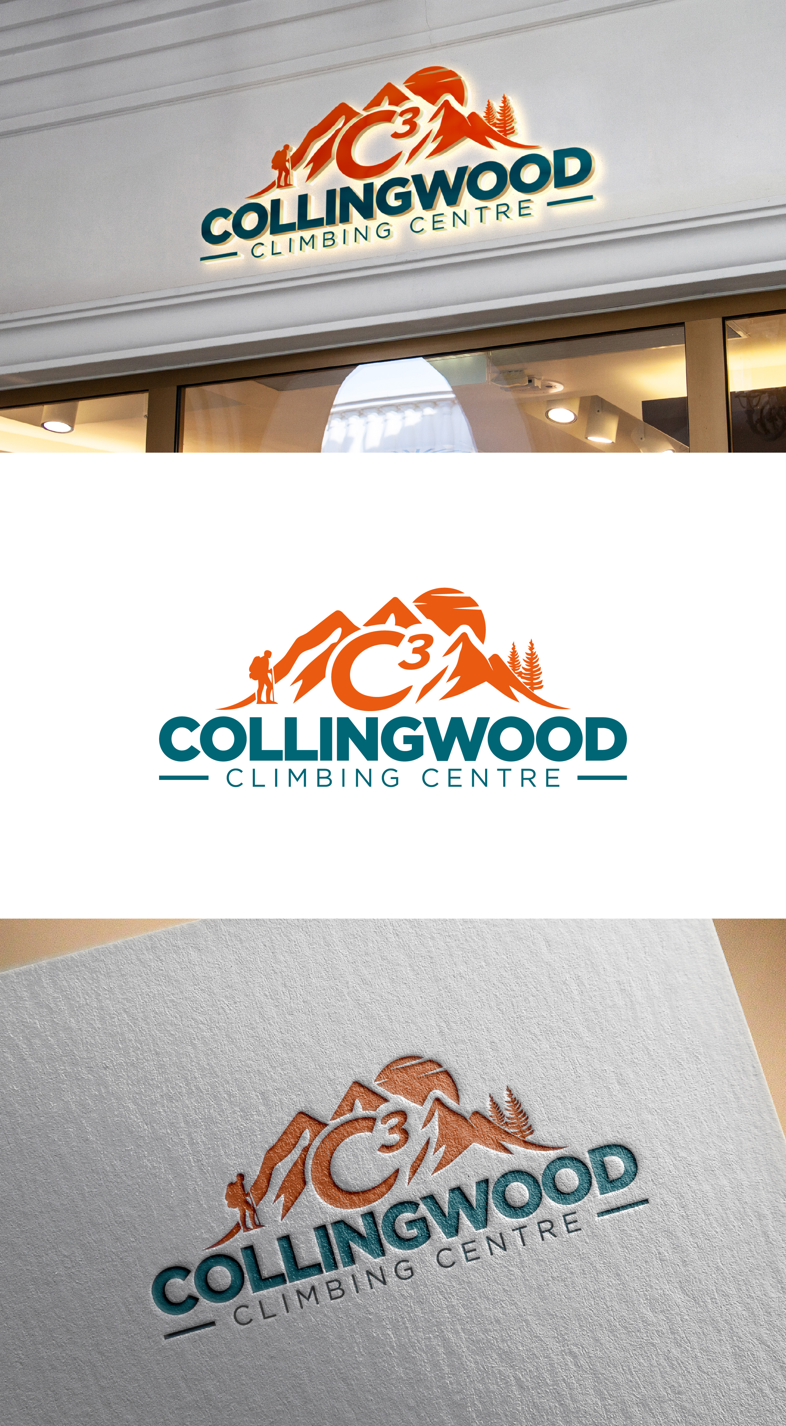 Logo Design by THE DESIGN MAN for Collingwood Climbing Centre | Design #37038309
