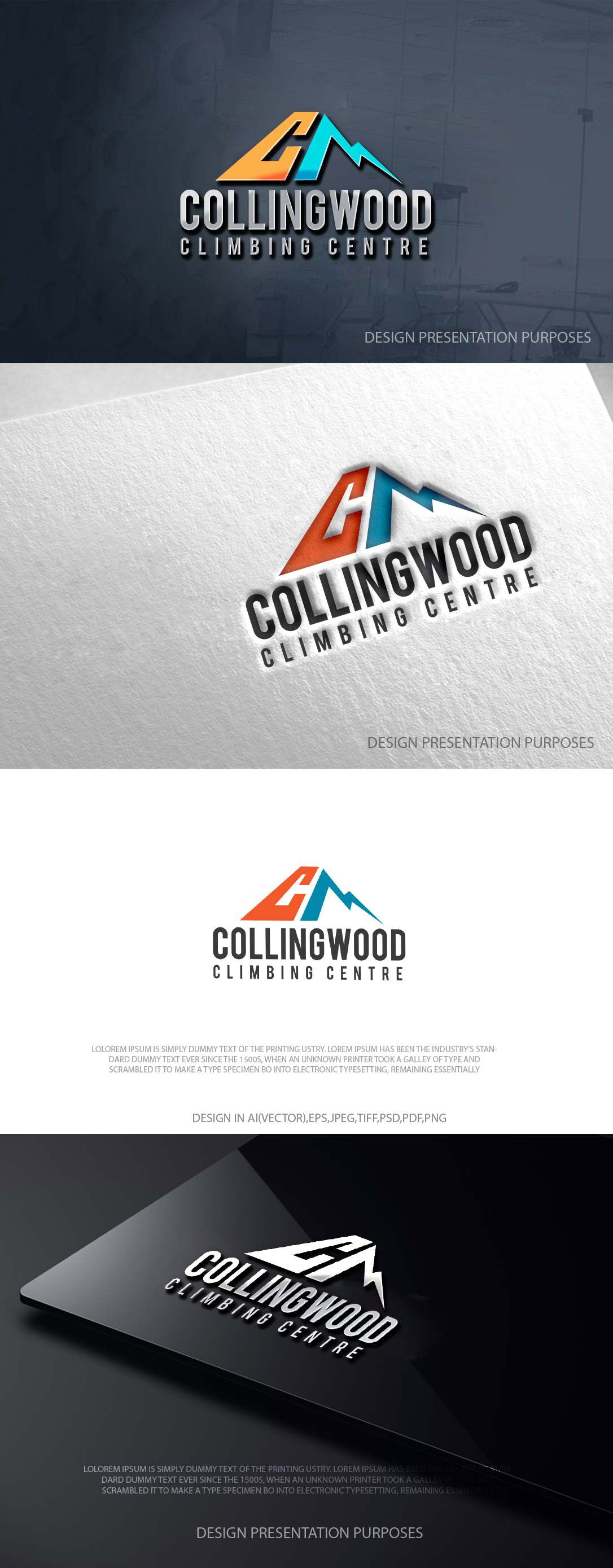 Design de Logo par zebronicgraphic pour Collingwood Climbing Centre | Design #37038619