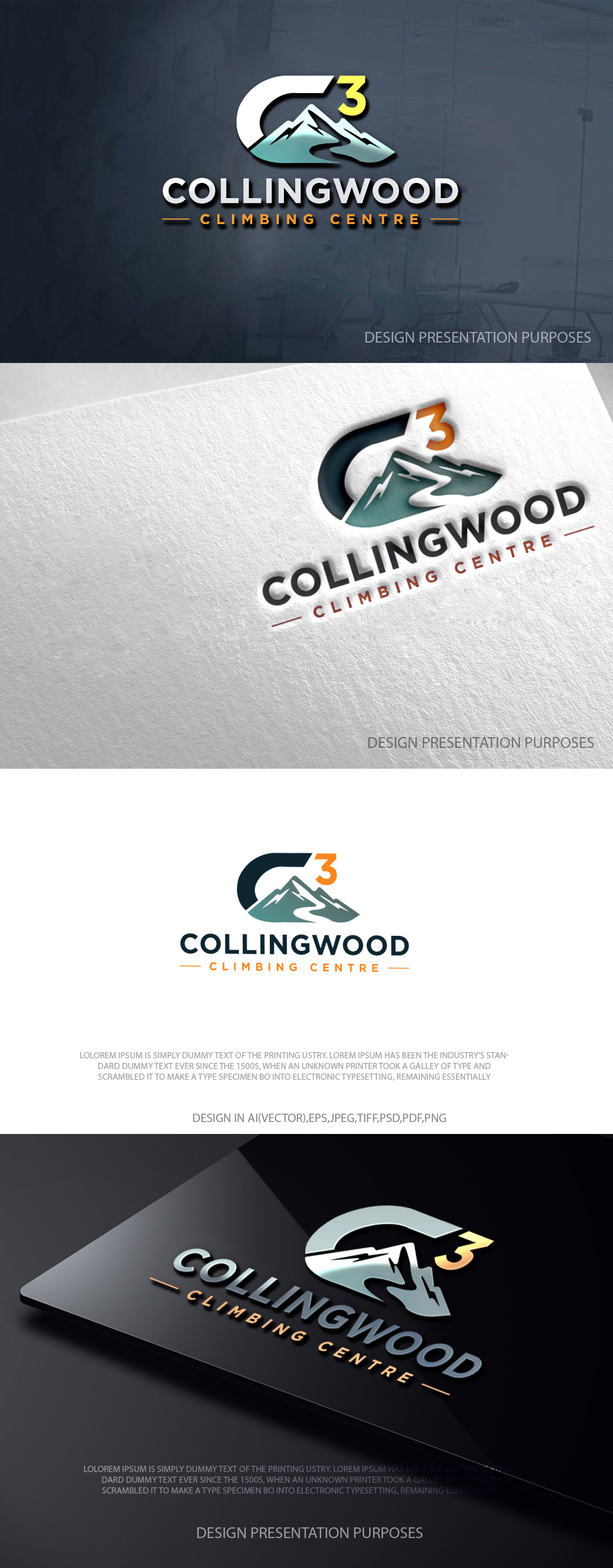 Diseño de Logo por zebronicgraphic para Collingwood Climbing Centre | Diseño #37043602