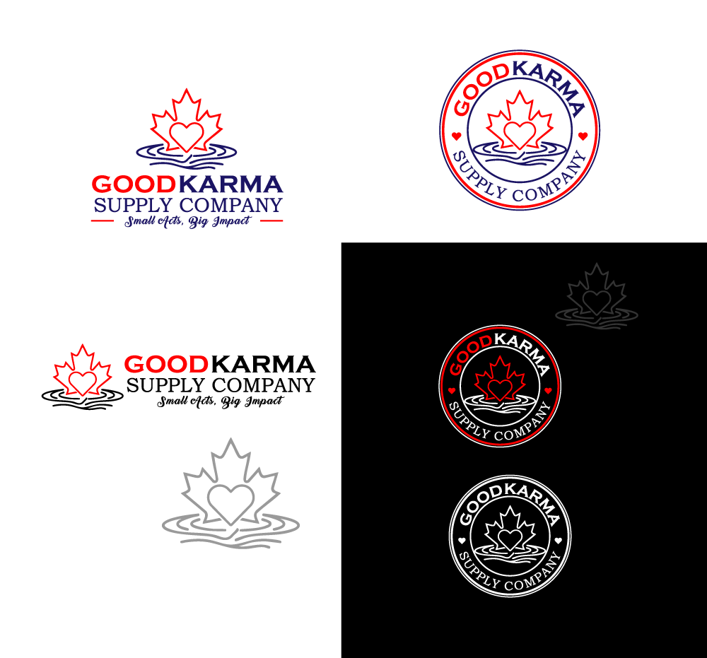 Logo Design by RA-bica for the Good Karma Supply Company | Design #37043823