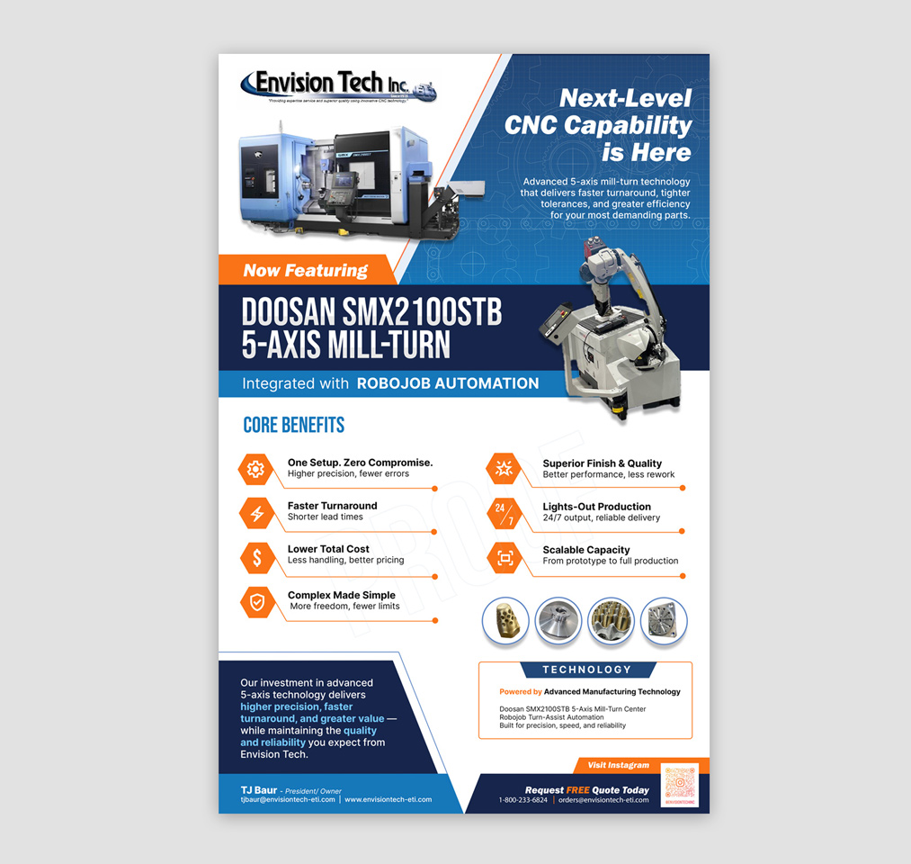 Flyer Design by DA. for Envision Tech Inc | Design #37042032