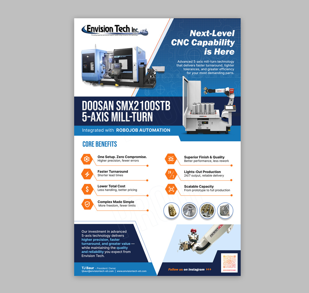 Flyer Design by DA. for Envision Tech Inc | Design #37044696