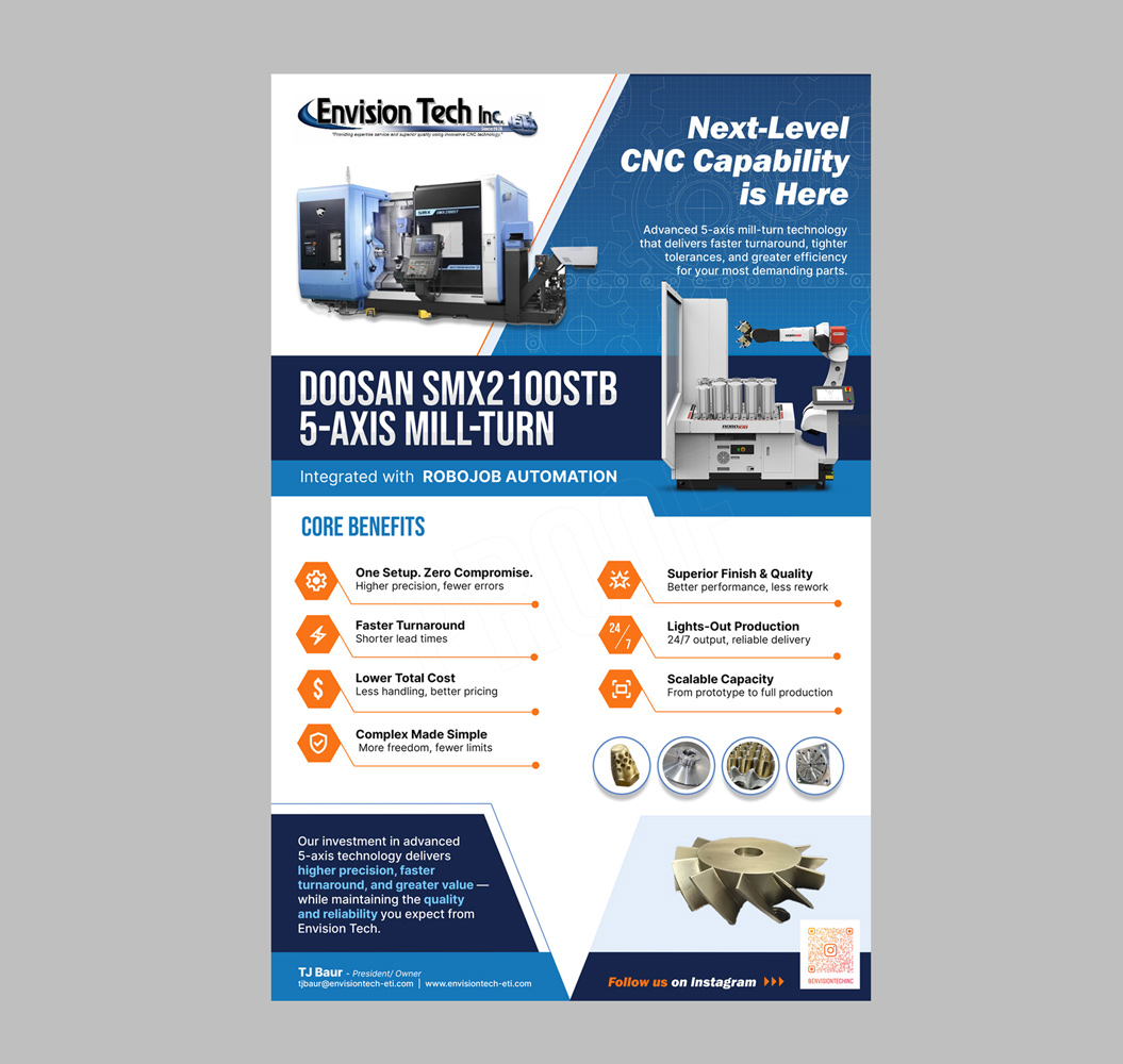 Flyer Design by DA. for Envision Tech Inc | Design #37051889