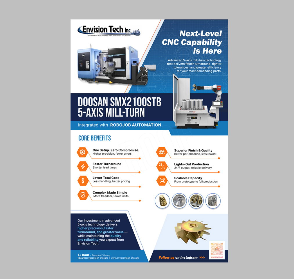 Diseño de Flyer por DA. para Envision Tech Inc | Diseño #37052999