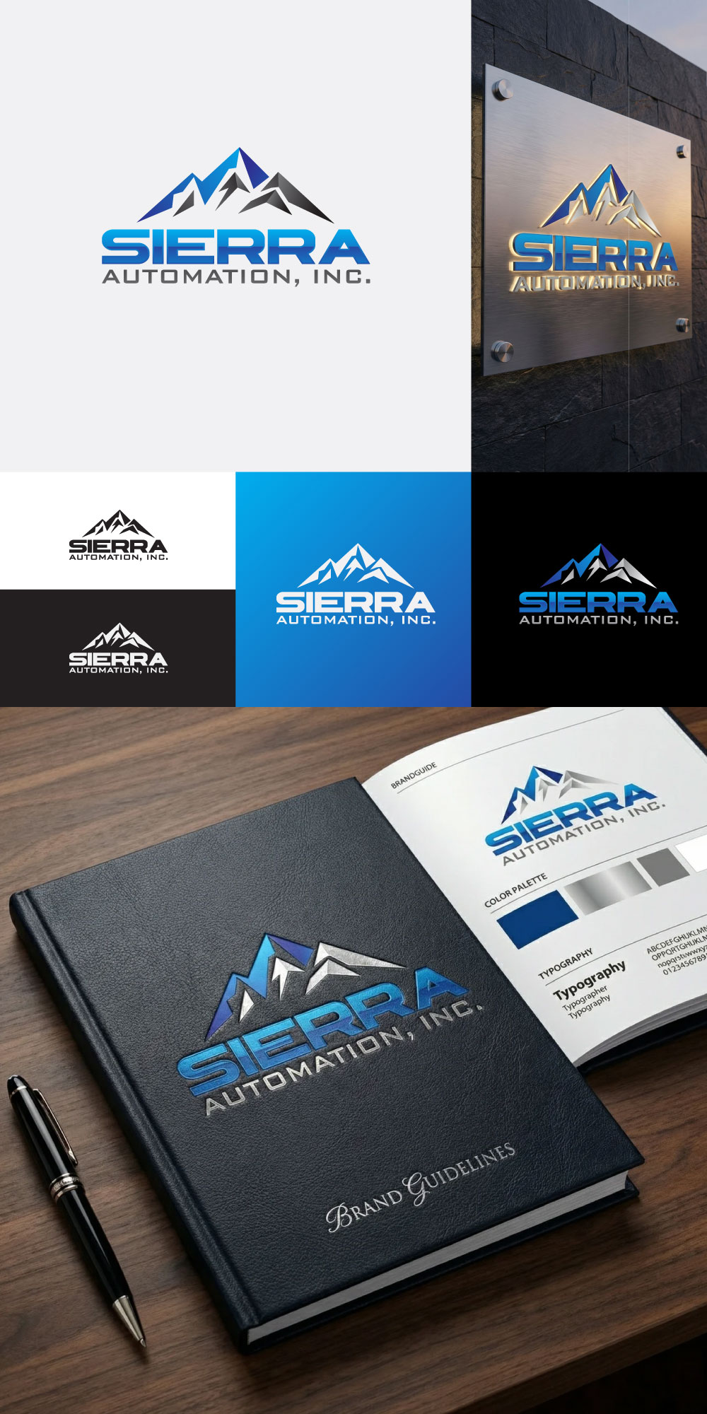 Logo Design by Gol D Roger™ for Sierra Automation, Inc. | Design #37065425