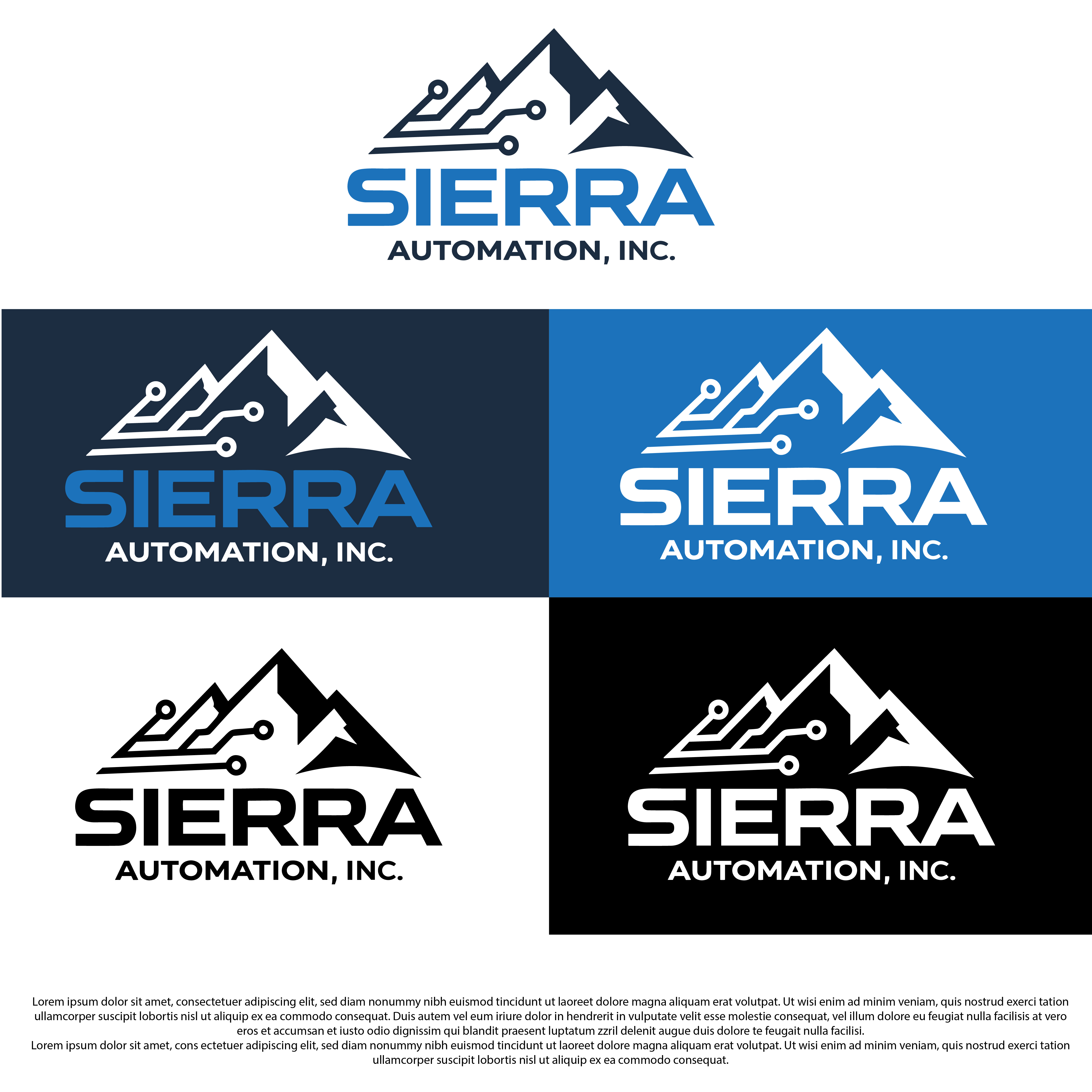 Logo Design by Shariqology for Sierra Automation, Inc. | Design #37062891