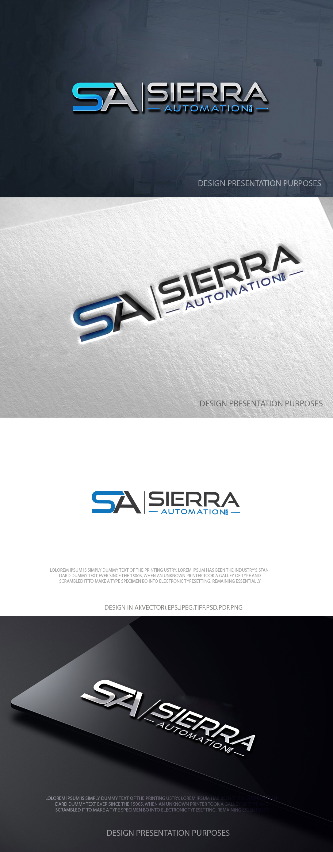 Logo Design by zebronicgraphic for Sierra Automation, Inc. | Design #37042508