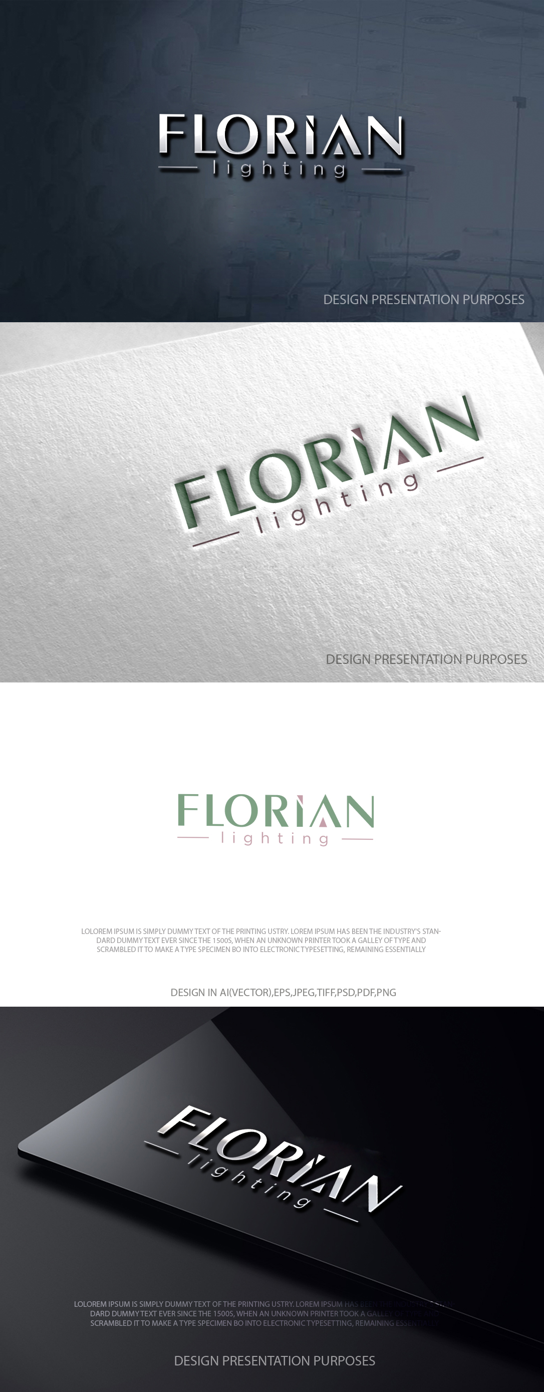 Logo Design by zebronicgraphic for FLORIAN designs | Design #37045791
