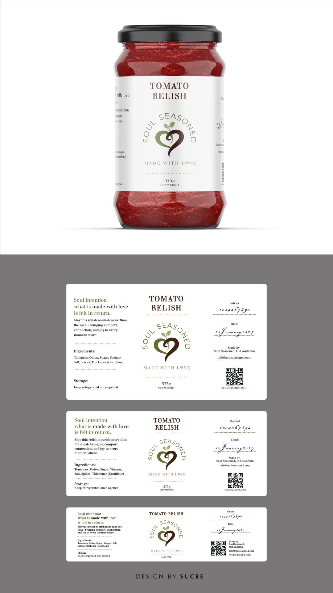 Label Design by Sucre for Soul Seasoned | Design #37050781