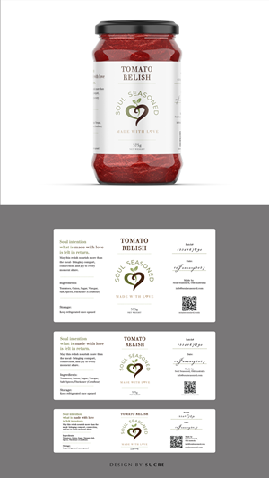 Label Design by Sucre for Soul Seasoned | Design: #37050781