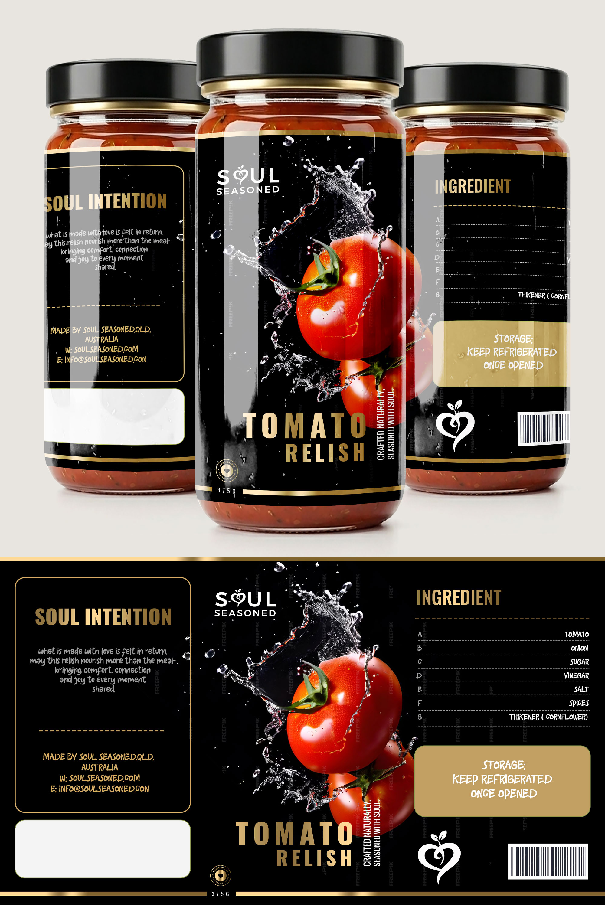 Label Design by DESIGN SOLUTIONS 007 for Soul Seasoned | Design #37051234
