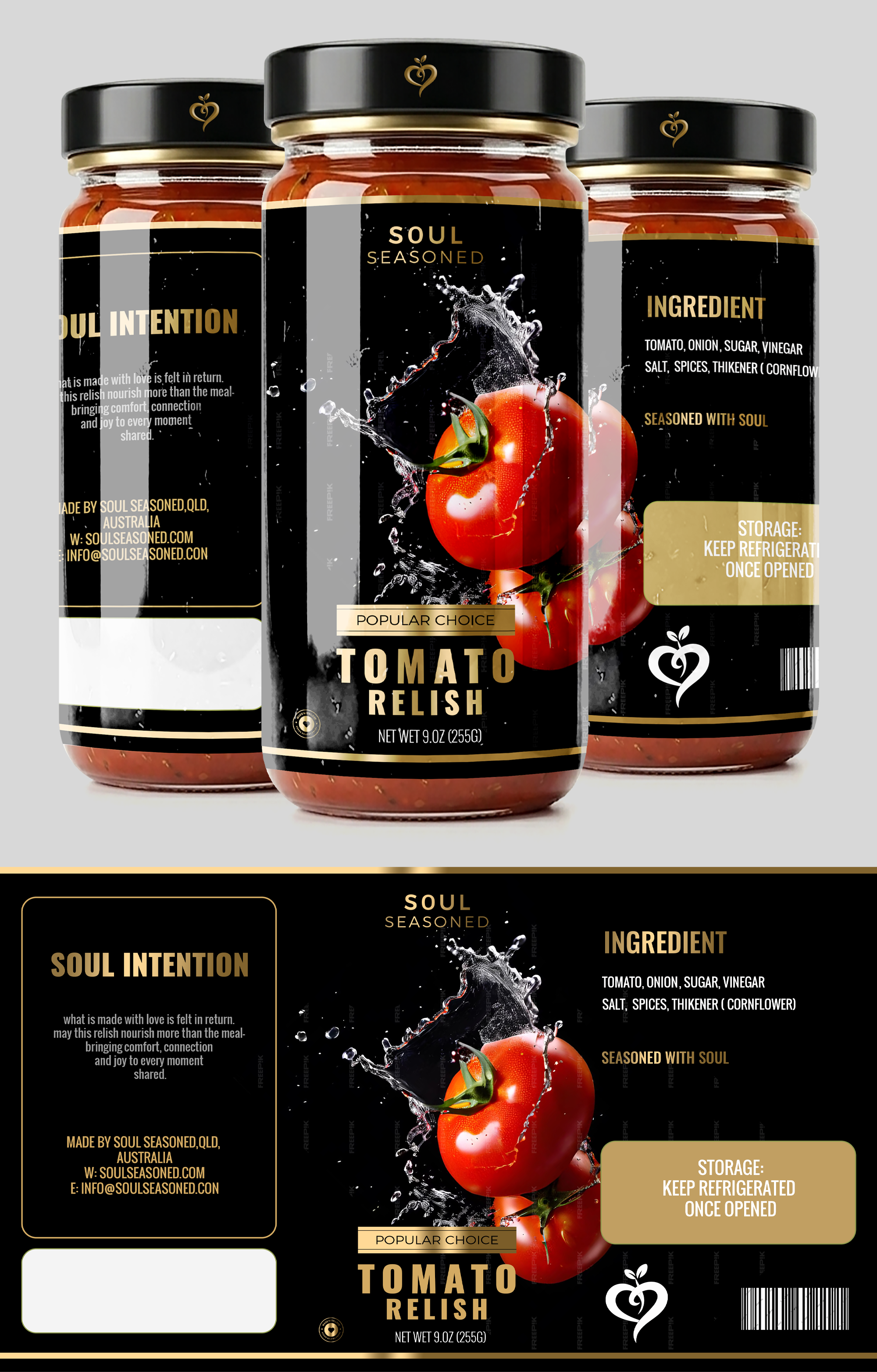 Label Design by DESIGN SOLUTIONS 007 for Soul Seasoned | Design #37054675
