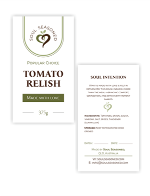 Label Design by *mary for Soul Seasoned | Design: #37047787
