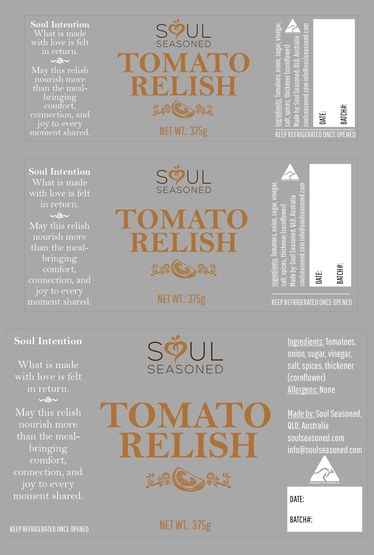 Label Design by Lezette_G for Soul Seasoned | Design #37045010