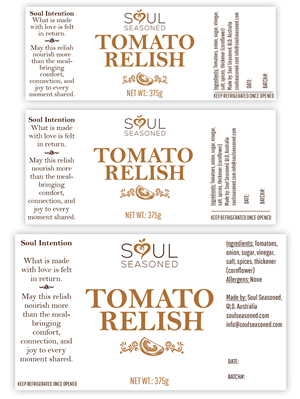 Label Design by Lezette_G for Soul Seasoned | Design: #37045165