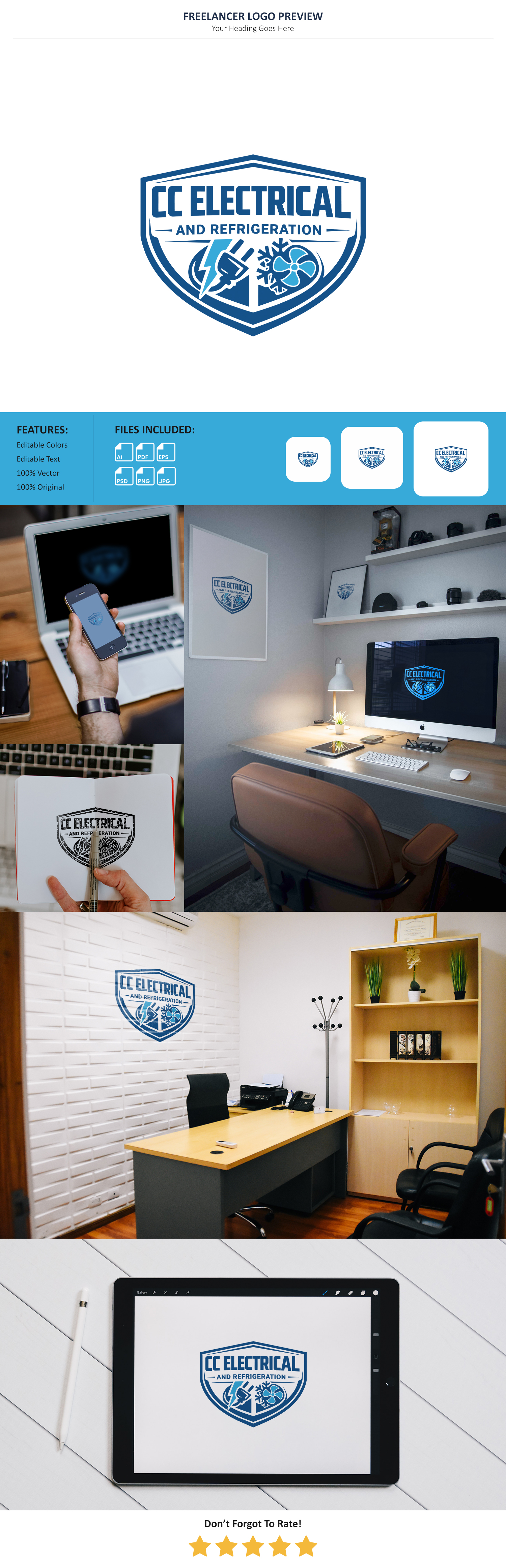 Diseño de Logo por VectorForge para Air Conditioning Contractors WA | Diseño #37052389