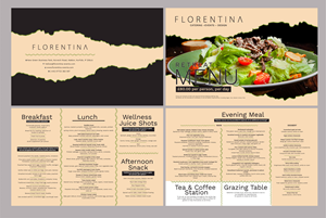 Menu Design by Fine Graphics House for Florentina events ltd | Design: #37054320