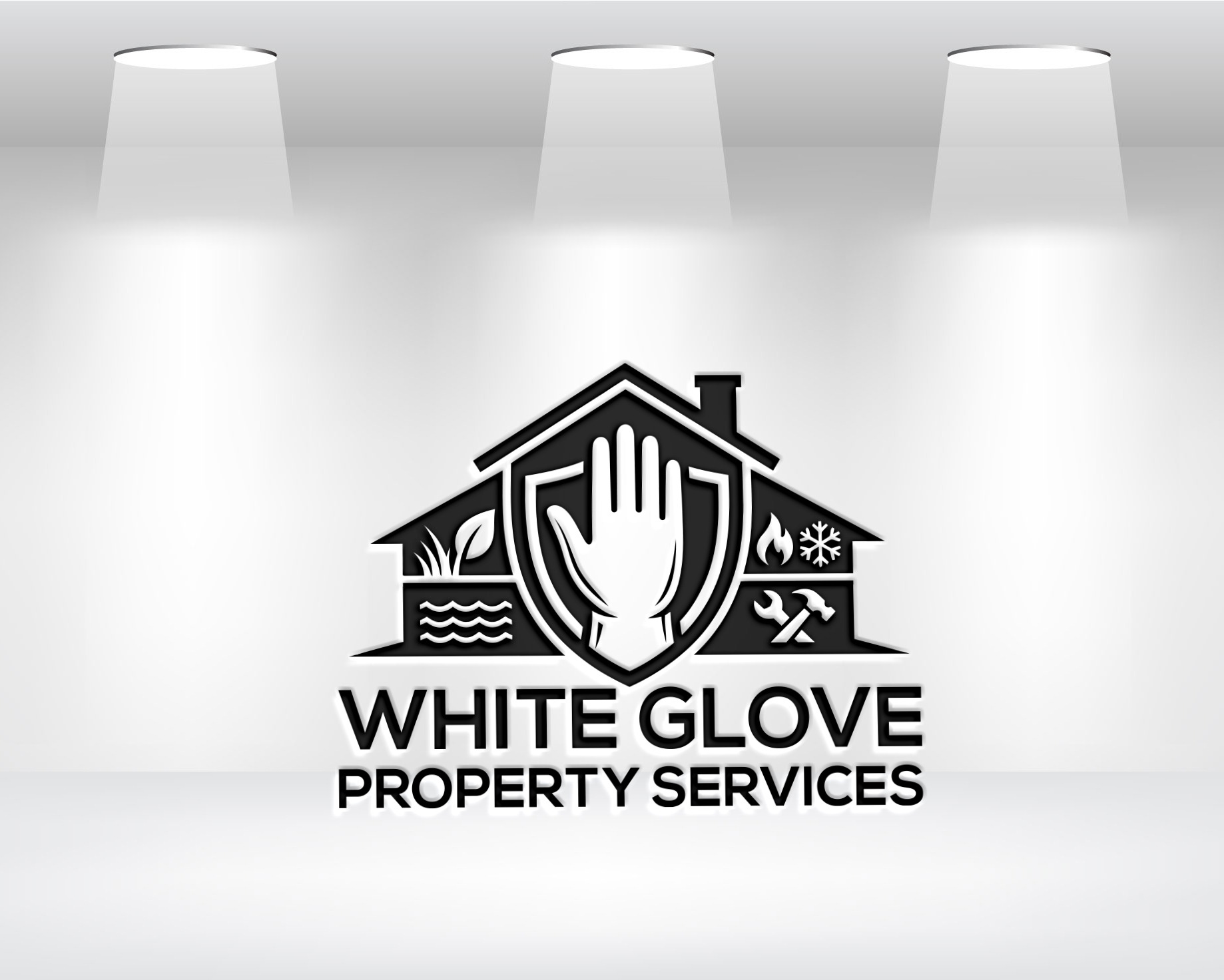 Logo Design by Adam Smith..... for White Glove Property Services | Design #37059419