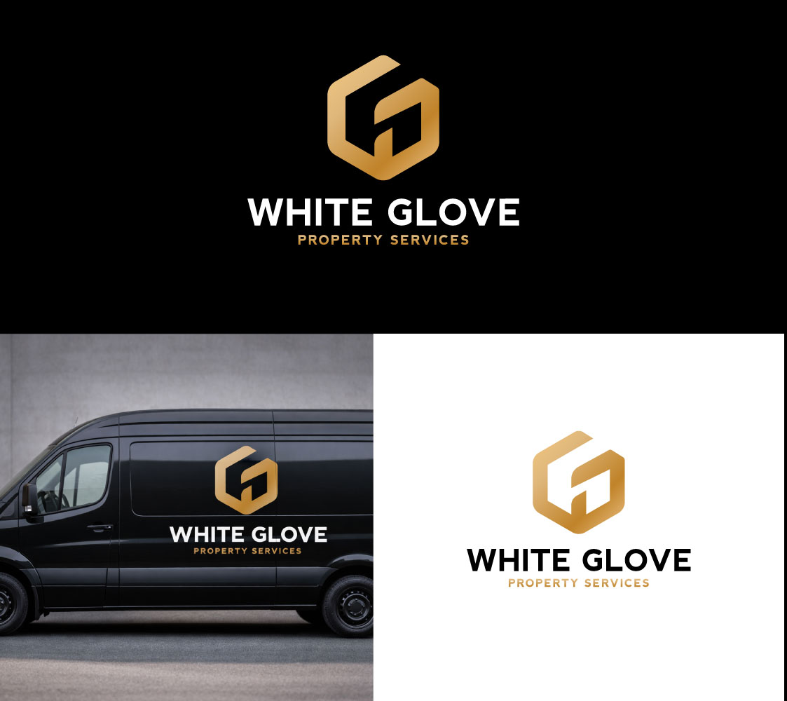 Logo Design by Minimal Motion for White Glove Property Services | Design #37058812