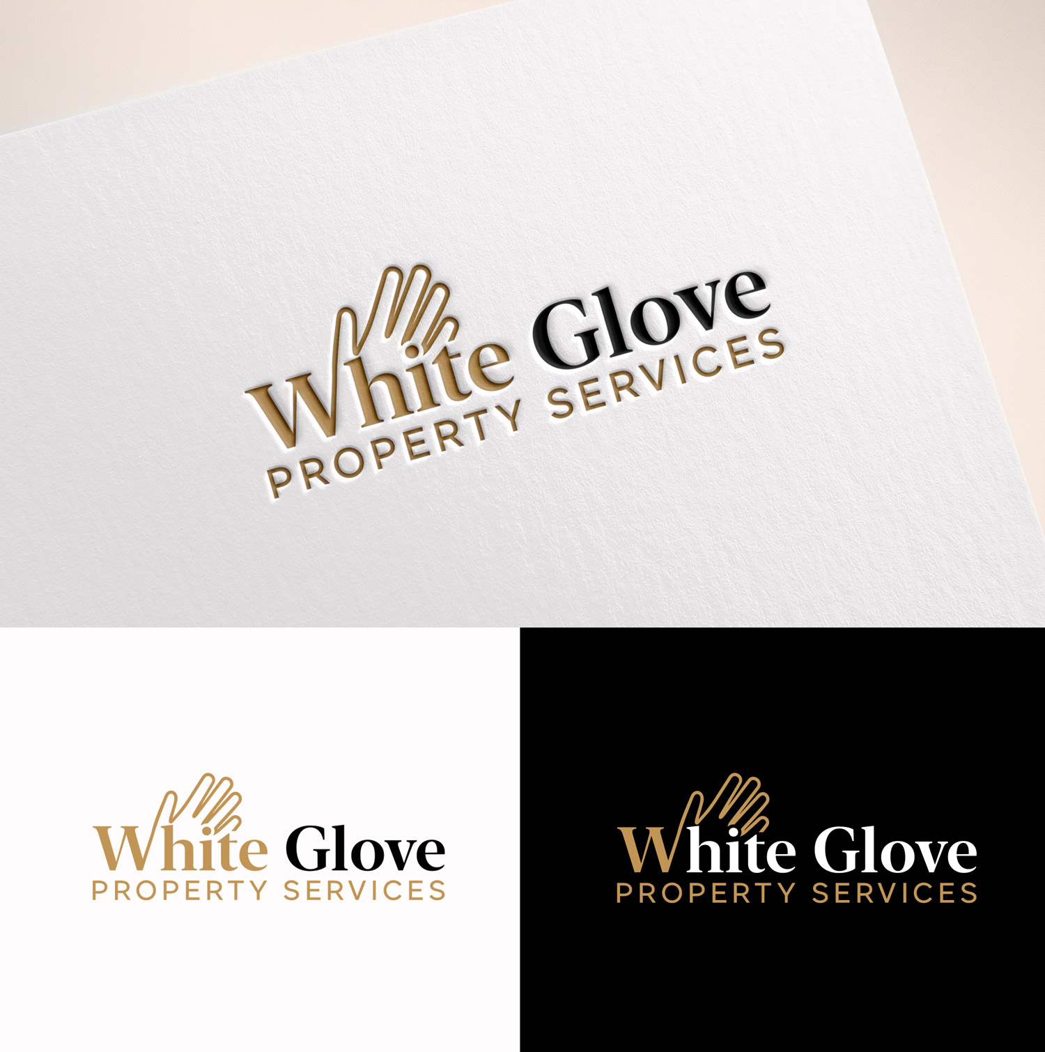 Logo Design by M Art & Design for White Glove Property Services | Design #37054137