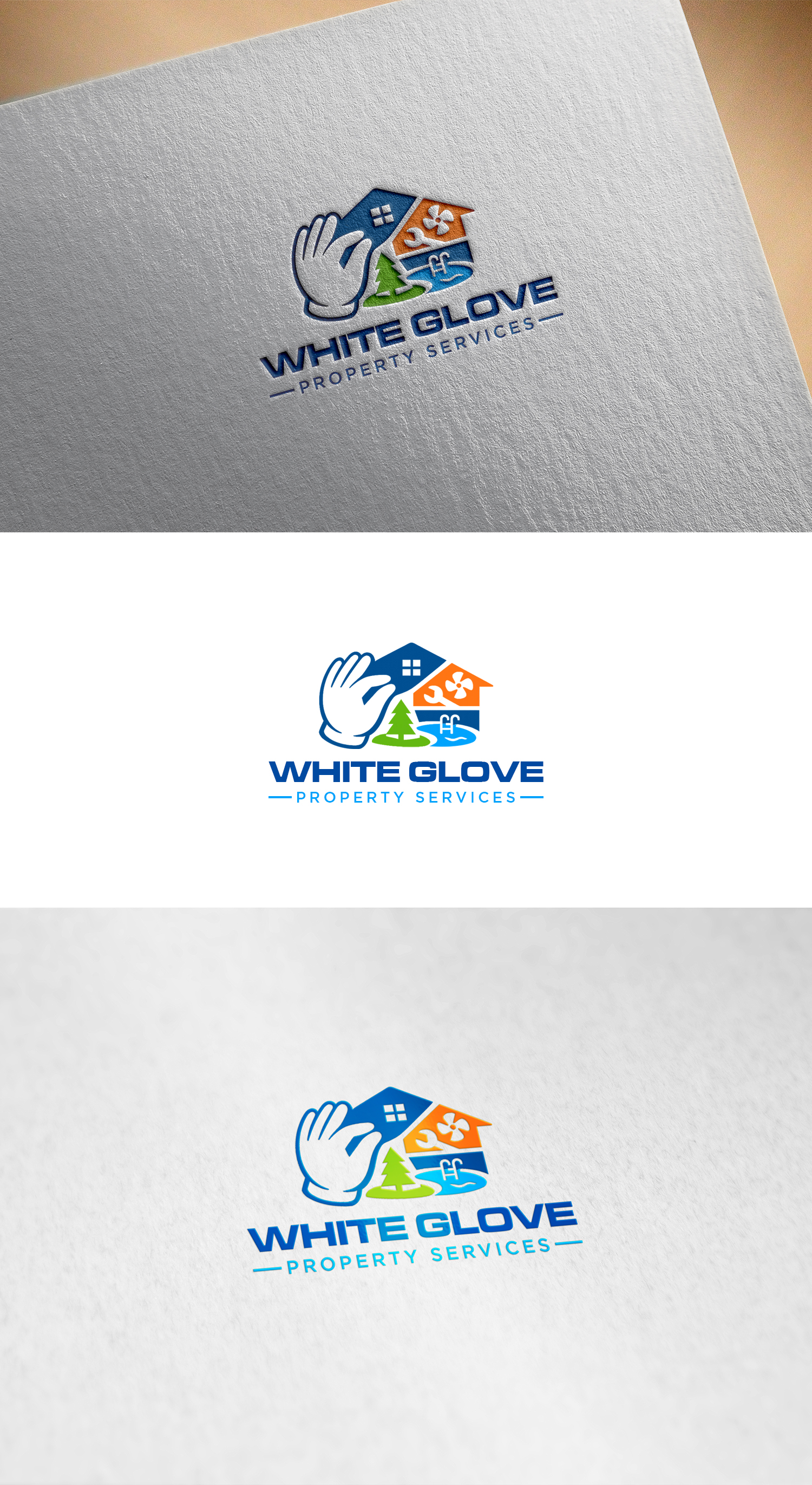Logo Design by Liinart for White Glove Property Services | Design #37058896