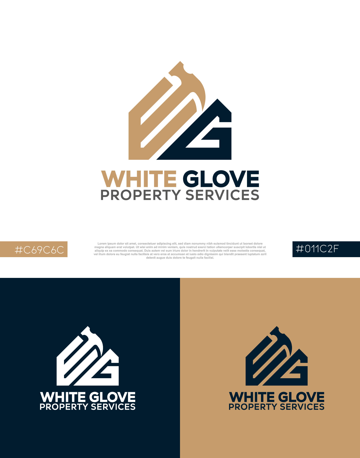 Logo Design by aexoagency for White Glove Property Services | Design #37053235