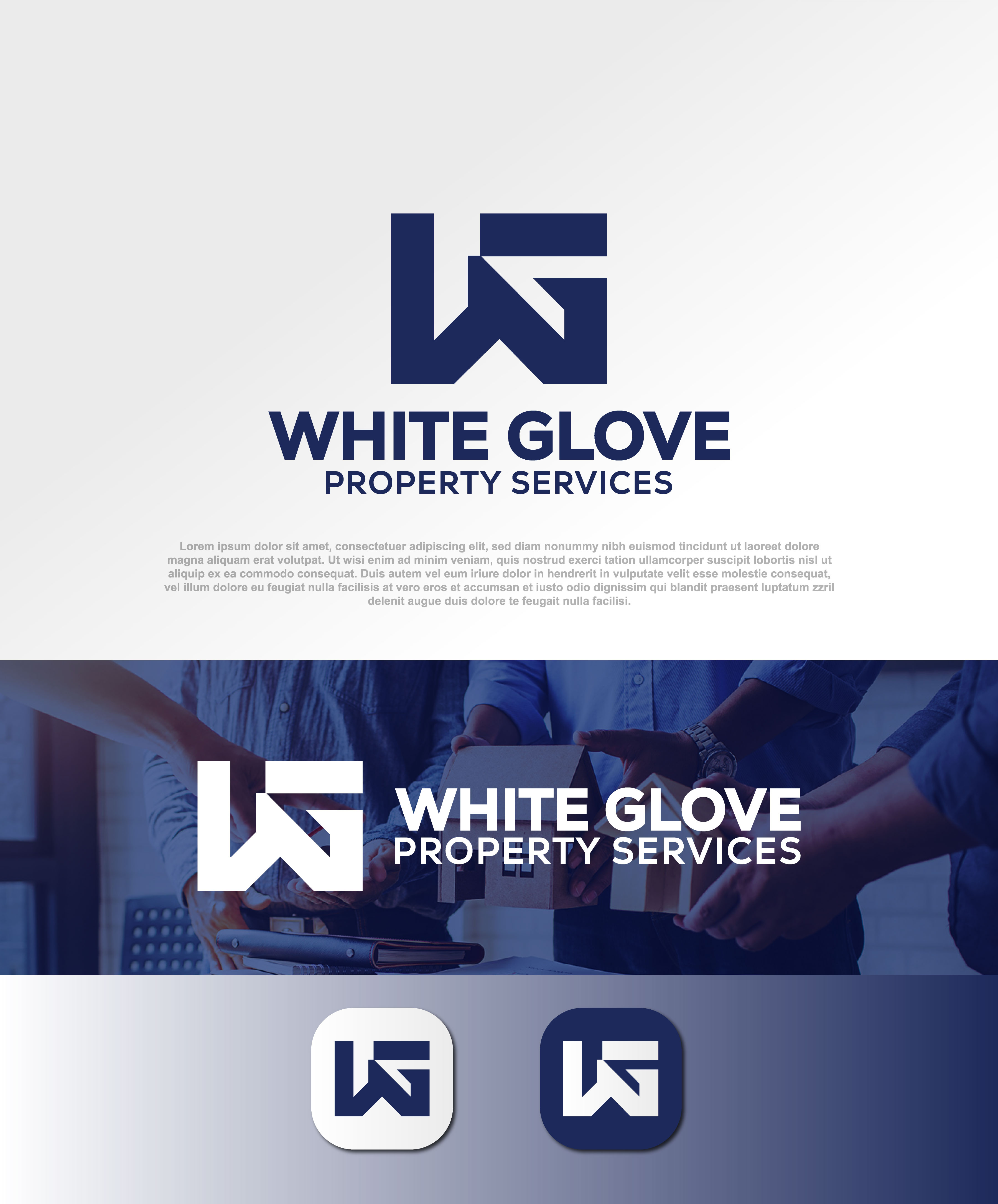 Logo Design by aexoagency for White Glove Property Services | Design #37053264