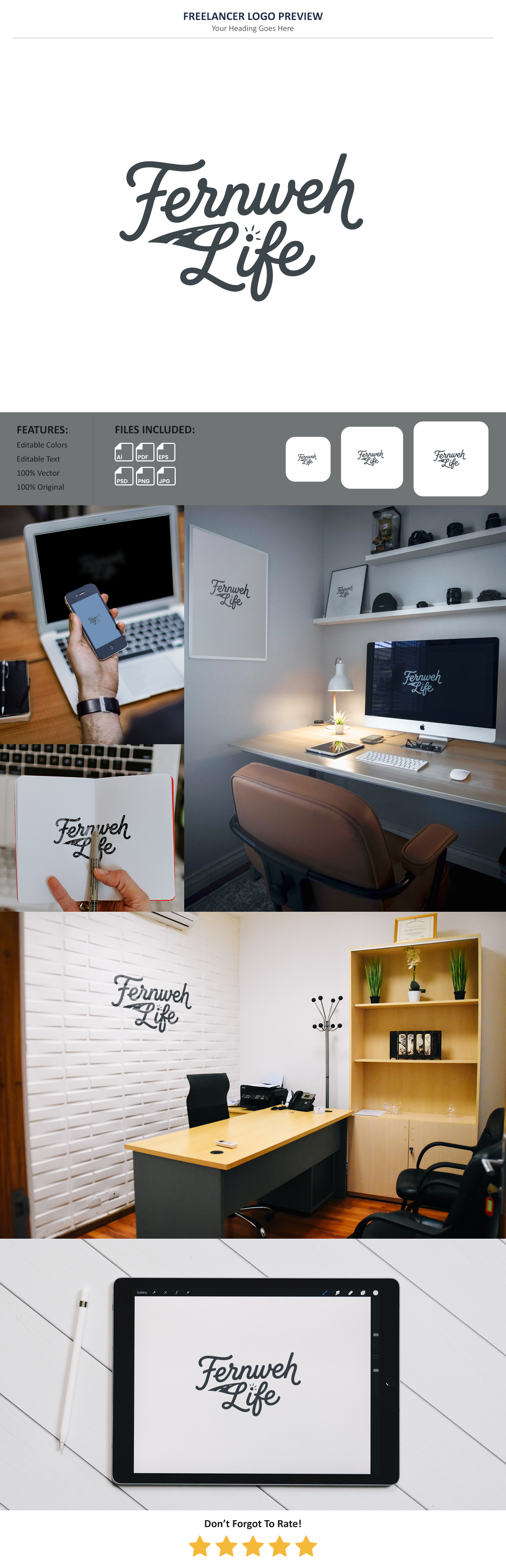 Logo Design by Pixel Foundry for Fernweh Life | Design #37061487