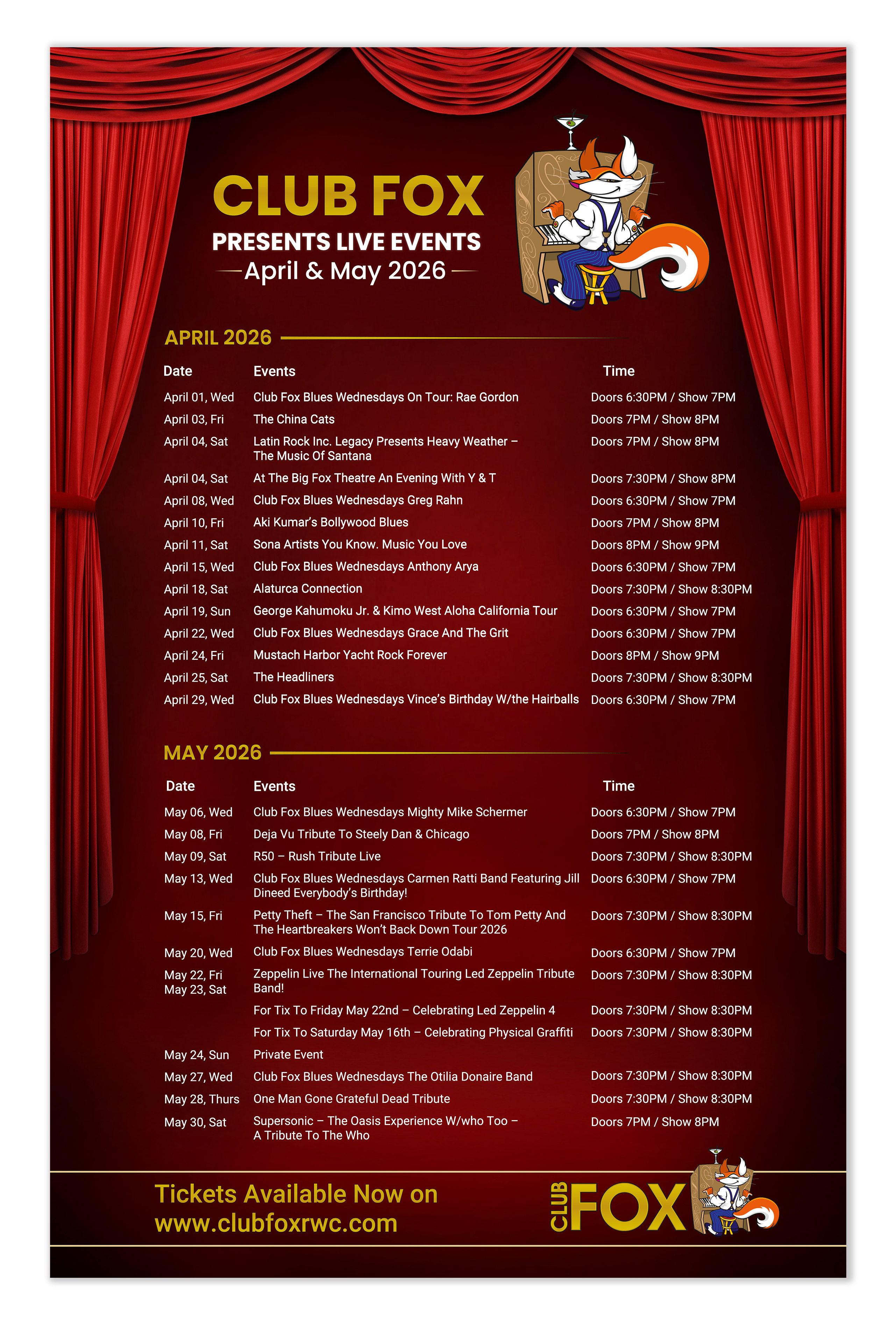 Flyer Design by SAI DESIGNS for Fox Dreams Presents INC | Design #37059659