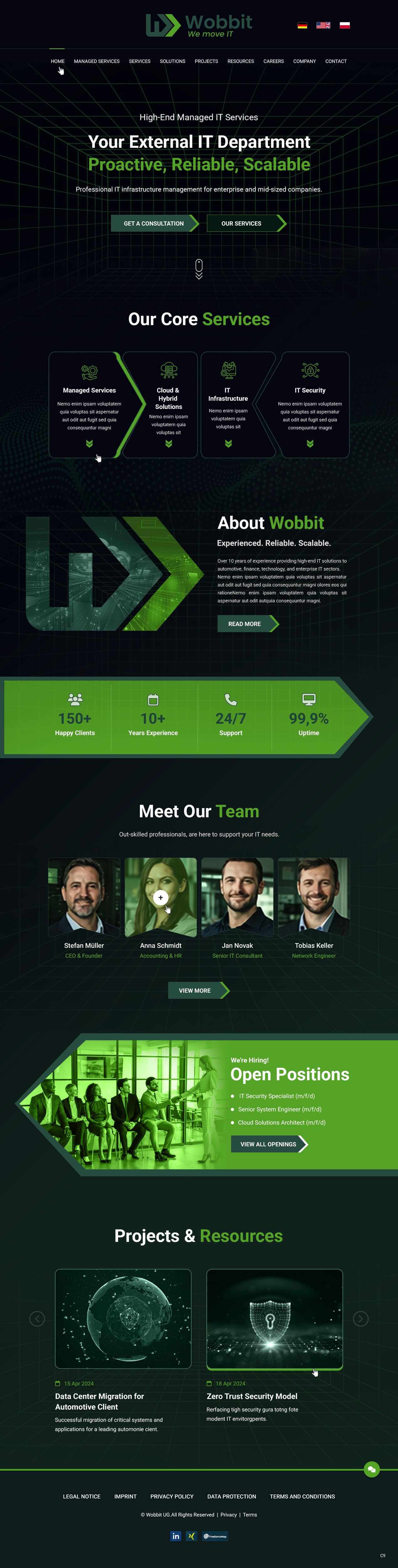 Wordpress Design by pb for Wobbit UG (haftungsbeschränkt) | Design #37065194