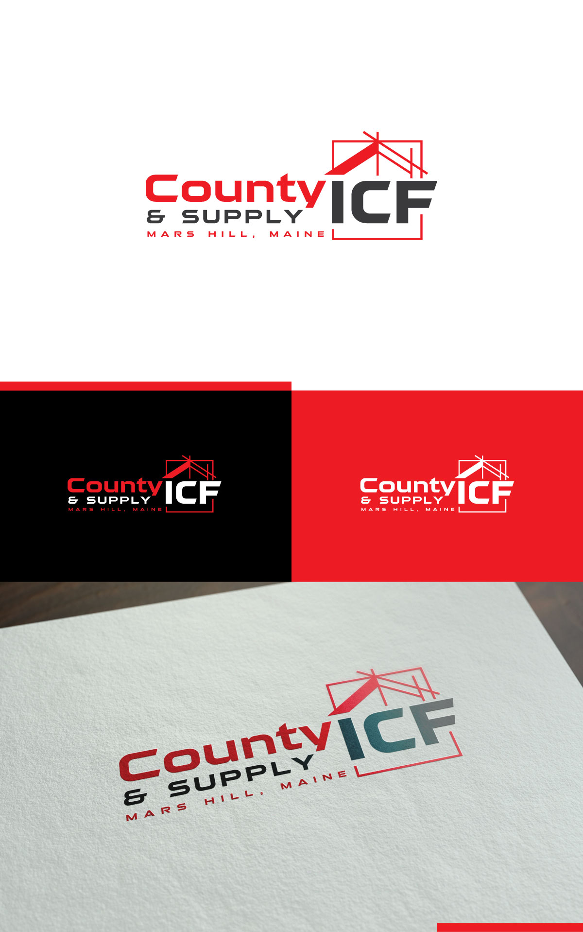 Logo Design by creativepix for County ICF and Supply  | Design #37071811