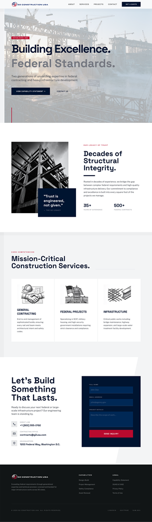 Web-Design von Amer Flihan (RBD) für G2 Construction USA LLC | Design: #37066506