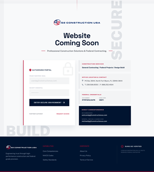 Web-Design von Amer Flihan (RBD) für G2 Construction USA LLC | Design: #37070225