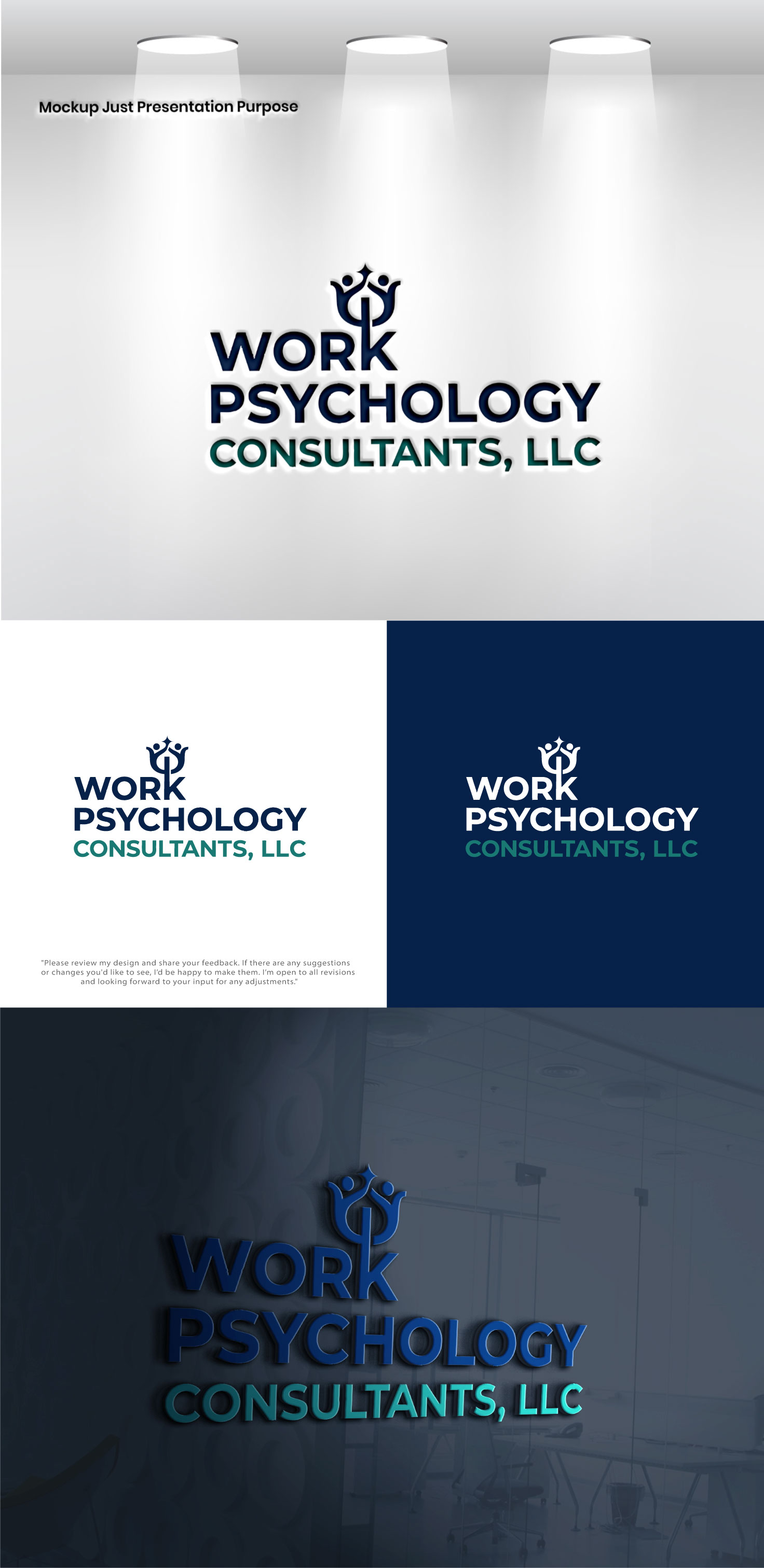 Diseño de Logo por Pixel Foundry para Work Psychology Consultants, LLC | Diseño #37066208
