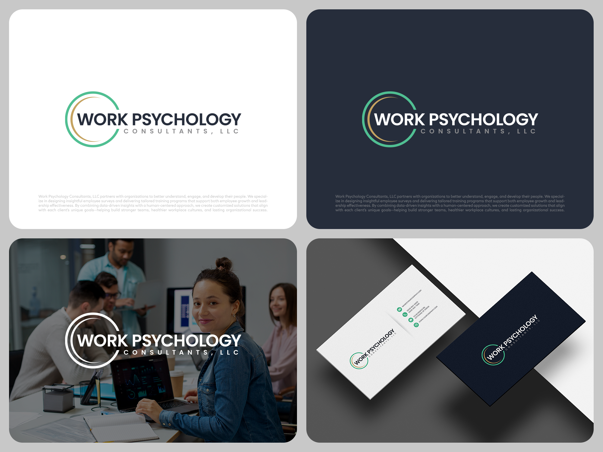 Diseño de Logo por COLOUR CREATIVE para Work Psychology Consultants, LLC | Diseño #37090574