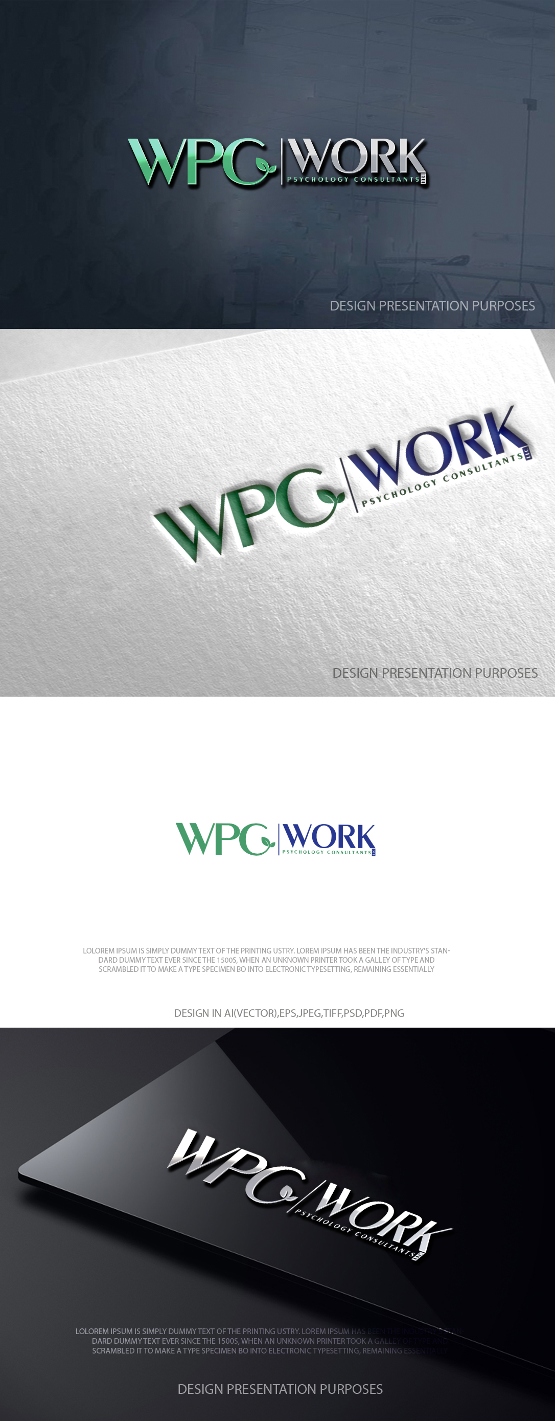 Logo Design by zebronicgraphic for Work Psychology Consultants, LLC | Design #37069720