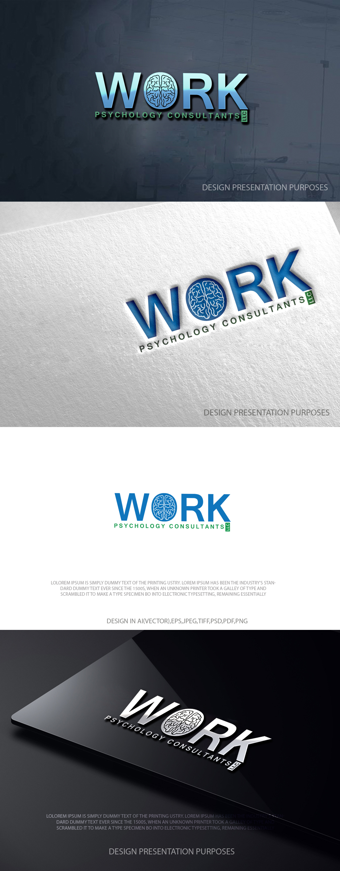 Diseño de Logo por zebronicgraphic para Work Psychology Consultants, LLC | Diseño #37069721