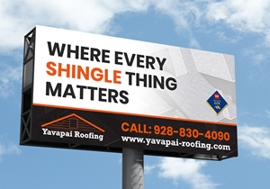 Billboard for Local Roofing Company