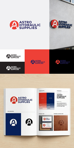 Logo Design by Gol D Roger™ for Astro Hydraulic Supplies | Design: #37073866
